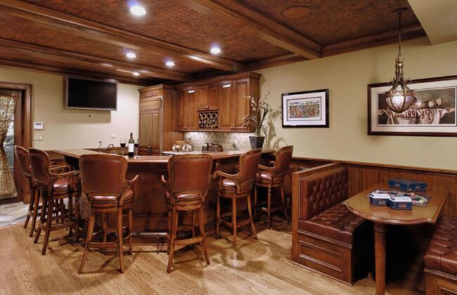 實(shí)木U型吧臺